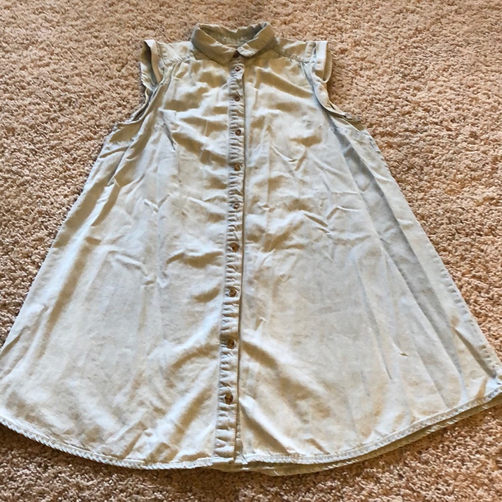 Faux Denim Mini Dress